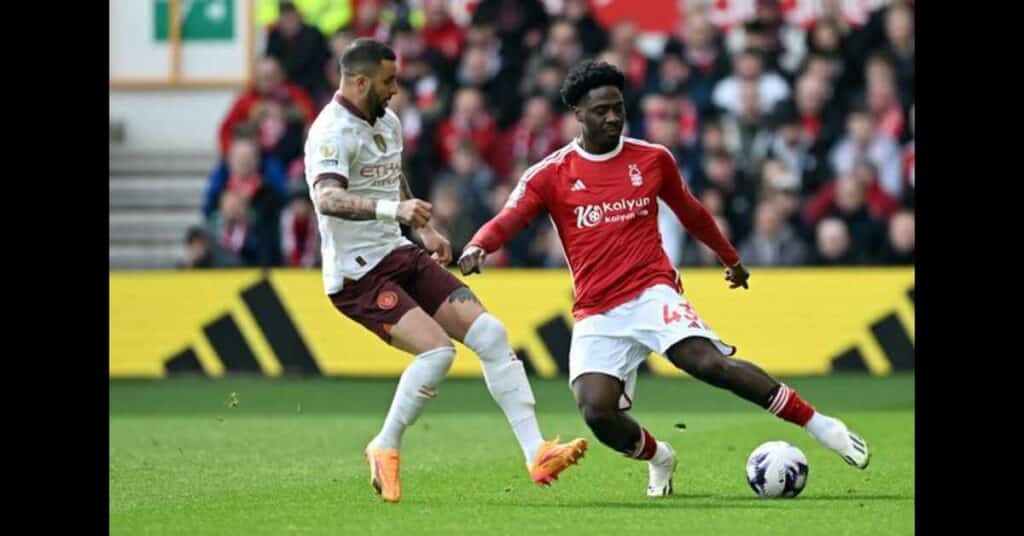 Stellar Performance by Aina Despite Nottingham’s Loss to Man City