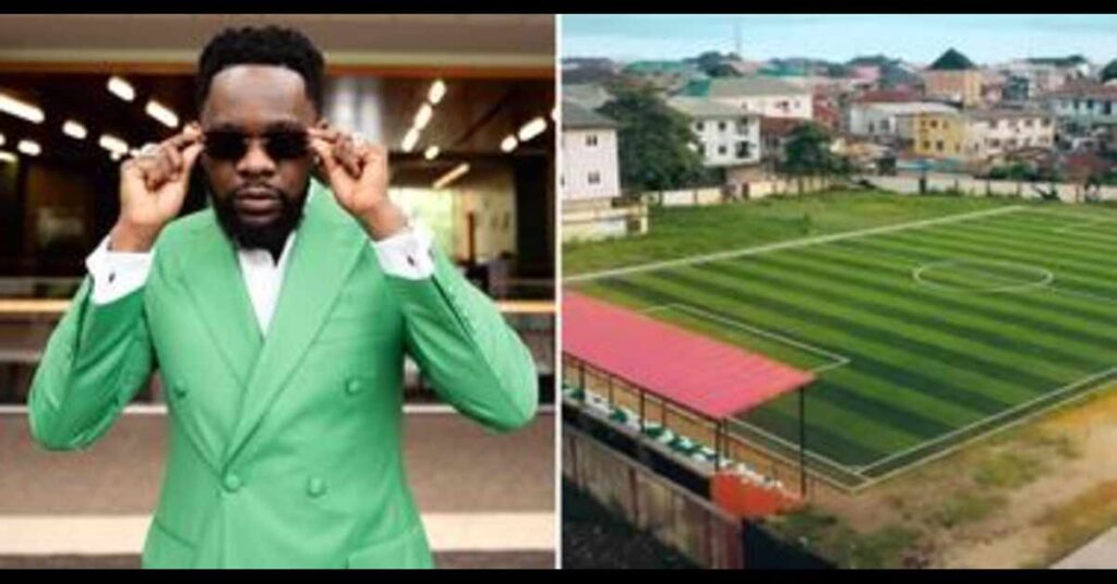 Afrobeats Singer Patoranking Builds Mini Stadium in Ebute Metta, Lagos