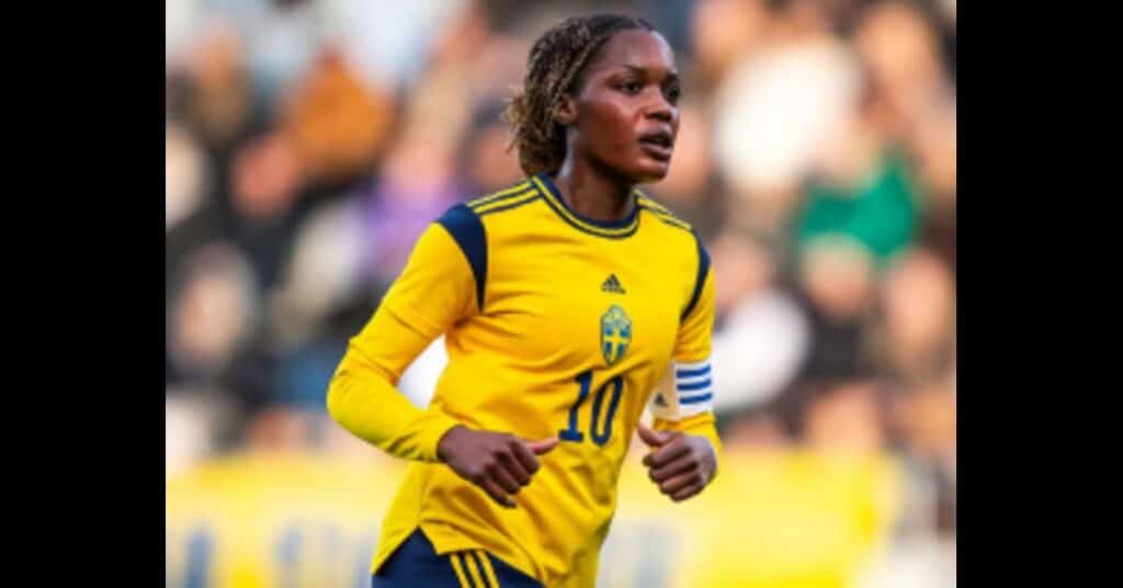 Sweden Cap Ties Ex Super Eagles Striker’s Daughter as AC Milan Star