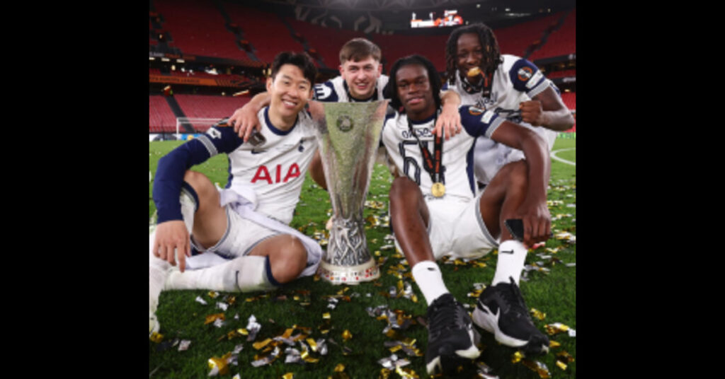 Ajayi and Olusesi Celebrate Europa League Triumph with Spurs Medals