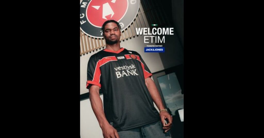 Midtjylland Secure Young Striker Friday Etim from Sister Club