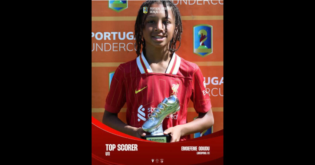 Emoefeme Odudu Top Scorer as Liverpool U11s Win Portugal UnderCup
