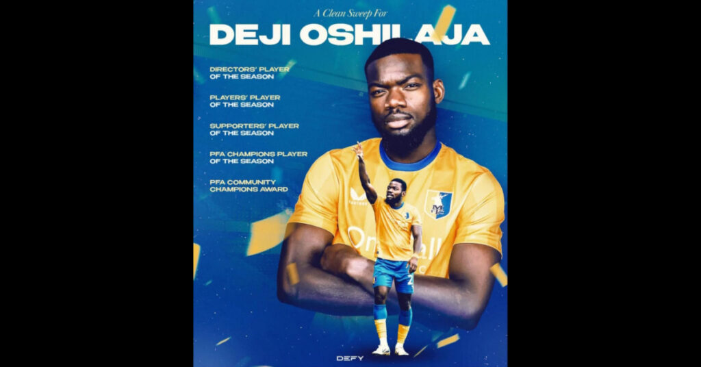 Deji Oshilaja Clinches Multiple Awards at Mansfield Town
