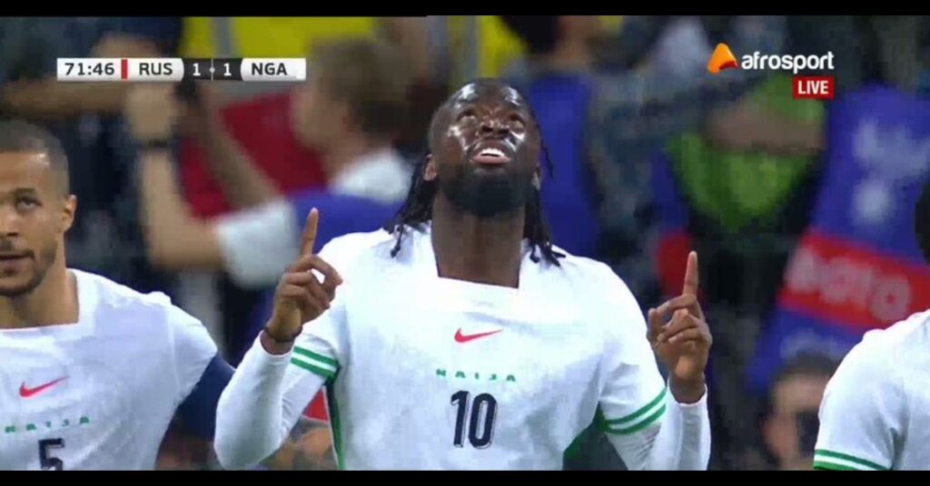 Arokodare Strike Halts Russia’s Winning Run in 1–1 Draw
