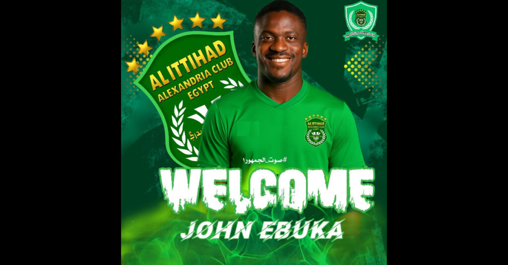 Nigerian Forward John Ebuka Joins Egyptian Club Ittihad Alexandria