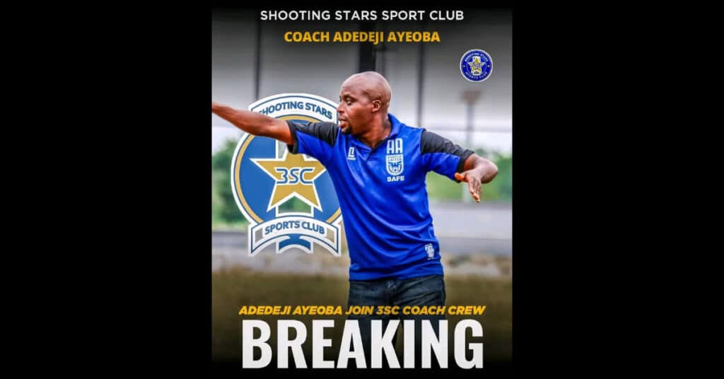 Adedeji Ayeoba Joins Shooting Stars Coaching Crew from Escola United
