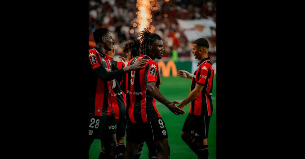 Moffi Heads Nice to First Ligue 1 Win with 3-1 Victory Over Auxerre