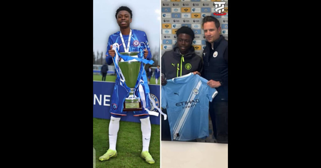 Nigerian 14 Year Old Adesina Jeremiah Joins Manchester City U15 from Chelsea
