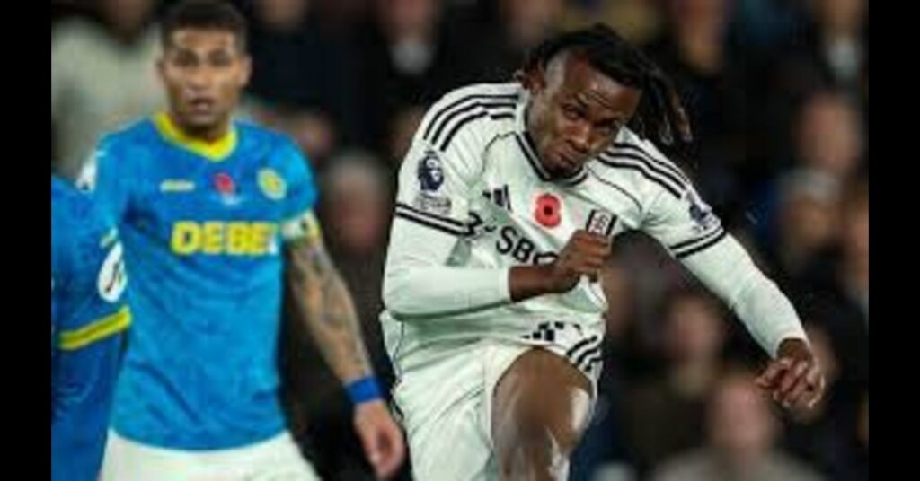 Chukwueze Earns “Very Good” Rating After Impactful Cameo in Fulham’s 3-0 Win