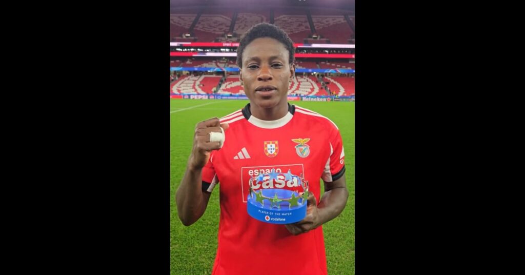 Ucheibe Shines as Benfica Hold Twente in UEFA Women’s Champions League 2 Ucheibe Shines as Benfica Hold Twente in UEFA Women’s Champions League