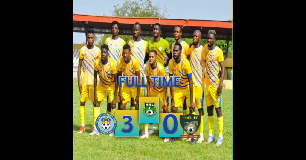 Mojeed Brace Fires Crown FC to 3–0 Win Over Edel FC in NNL Thriller 2 Mojeed Brace Fires Crown FC to 3–0 Win Over Edel FC in NNL Thriller