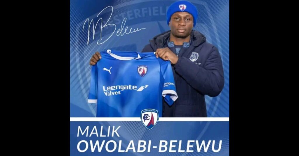 Malik Owolabi-Belewu Joins Chesterfield FC in English League Two Move 2 Malik Owolabi-Belewu Joins Chesterfield FC in English League Two Move
