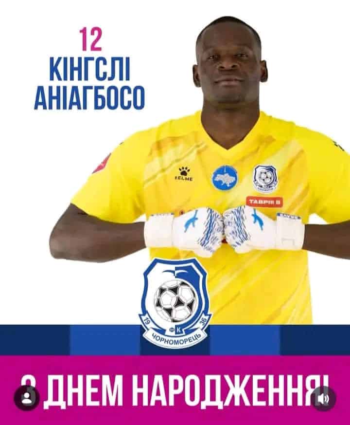 Aniagboso Crowns Historic Season as Chornomorets Win Promotion
