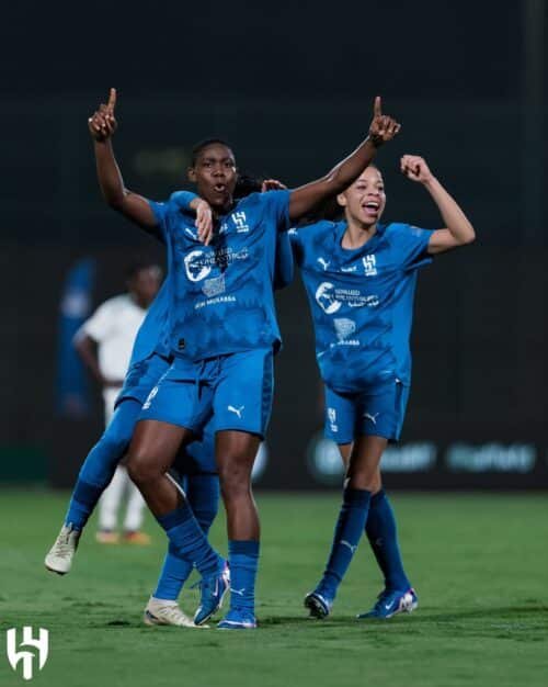 Oshoala Scores Twice, Assists Twice As Al Hilal Rout Al Ahli 9-0