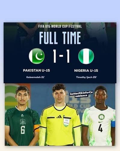 Ijach Rescues Point as Future Eagles Draw With Pakistan