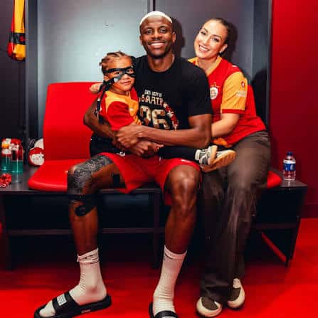 Osimhen Welcomes Baby Girl Liora Audrey With Stefanie